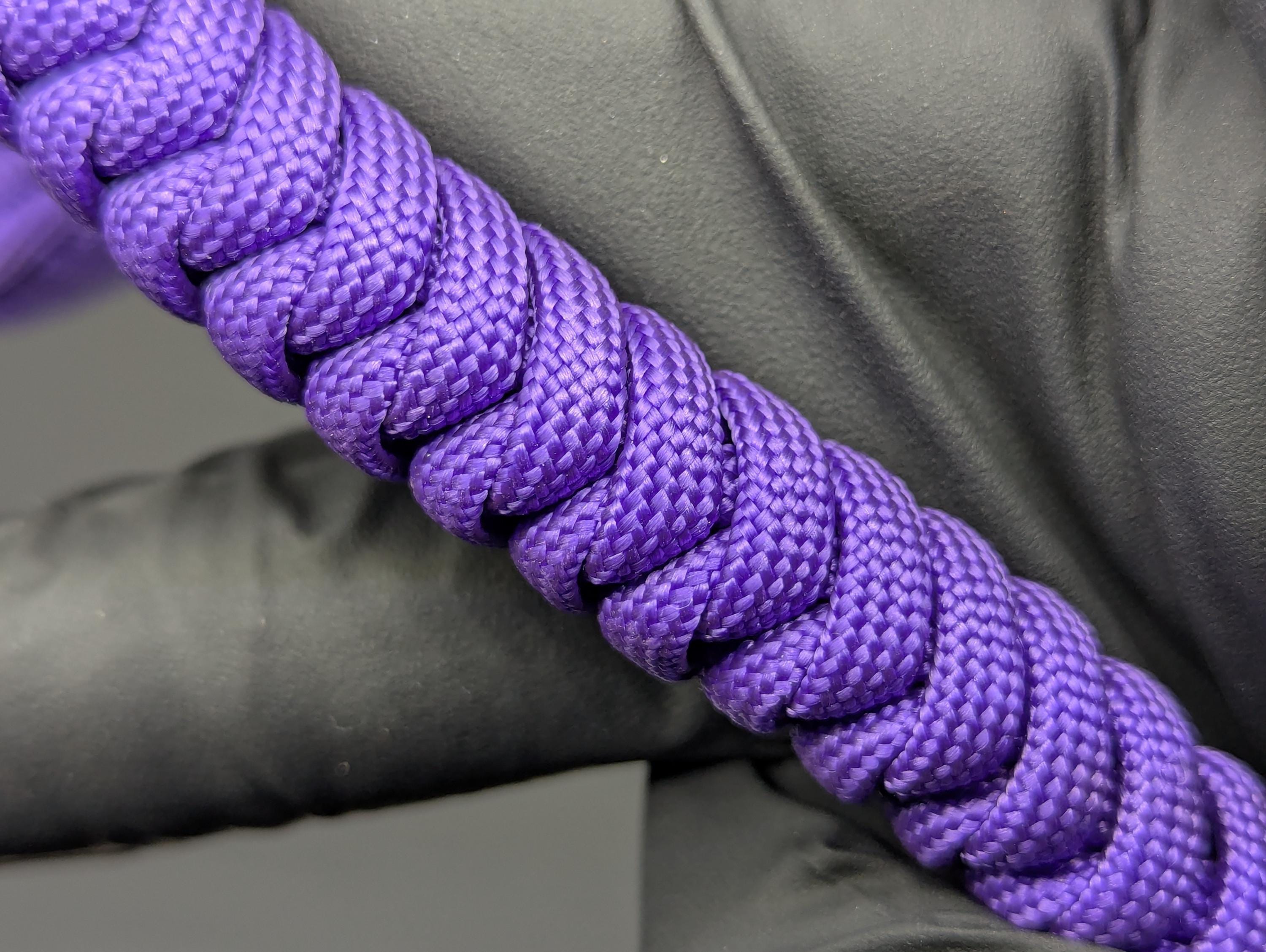 3 Oz Solid Purple Paracord Monkey Fist Keyring