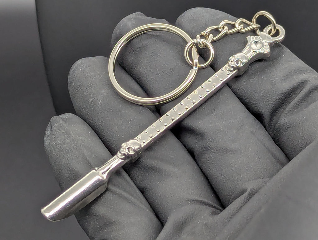 Chromed Bling Skull Magic Spell Ash Ritual Spoon Keyring
