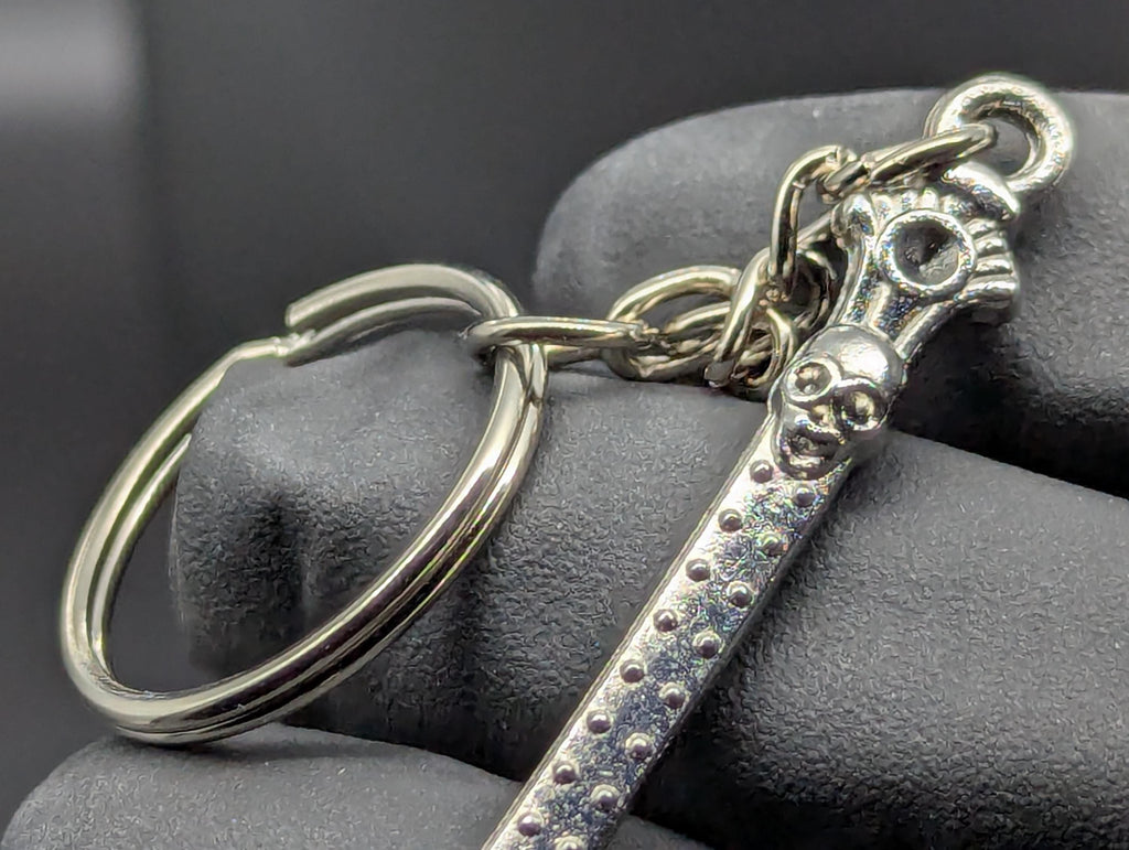 Chromed Bling Skull Magic Spell Ash Ritual Spoon Keyring