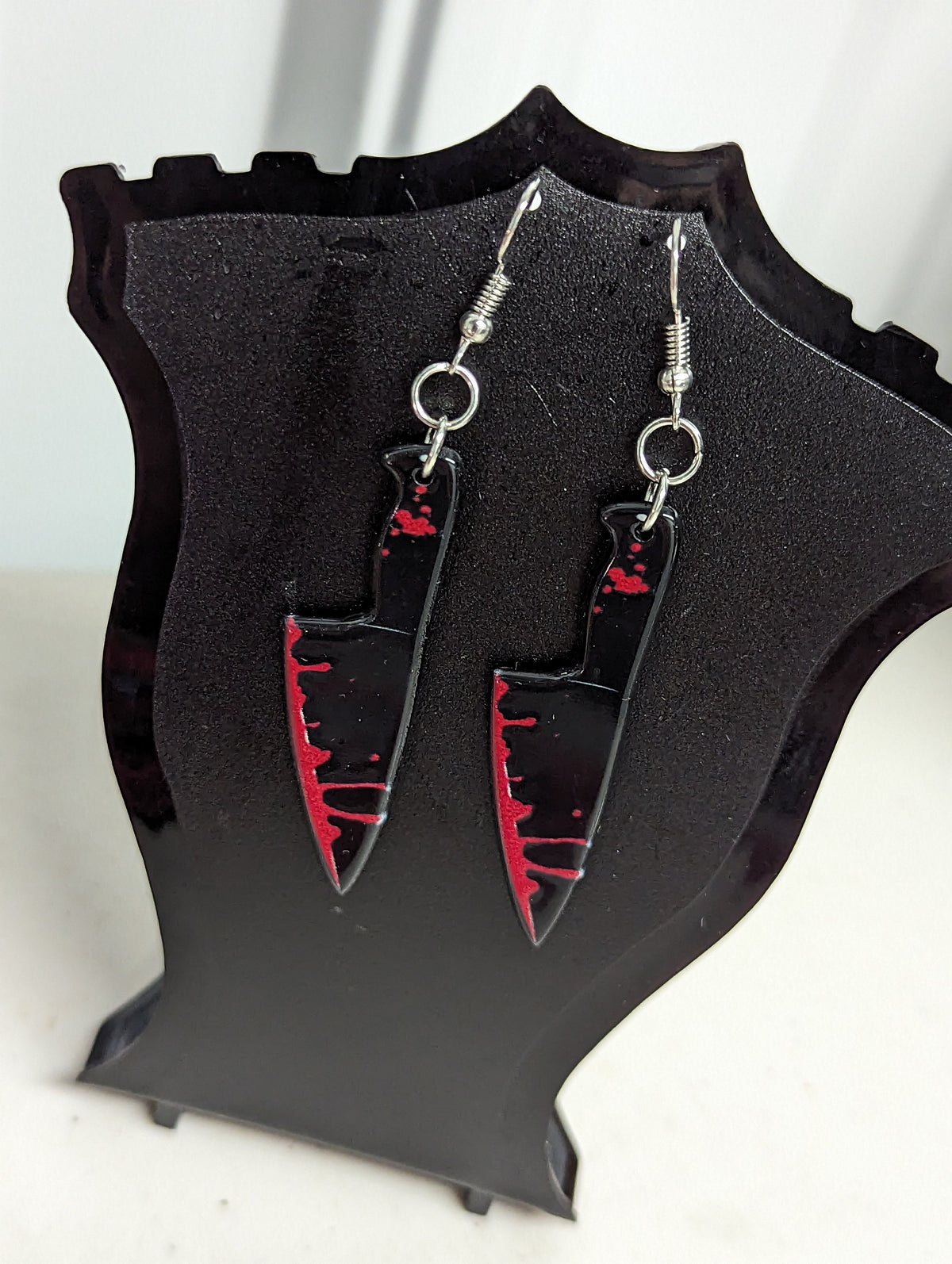 Bloody Butcher Style Halloween Dangling Earring Set