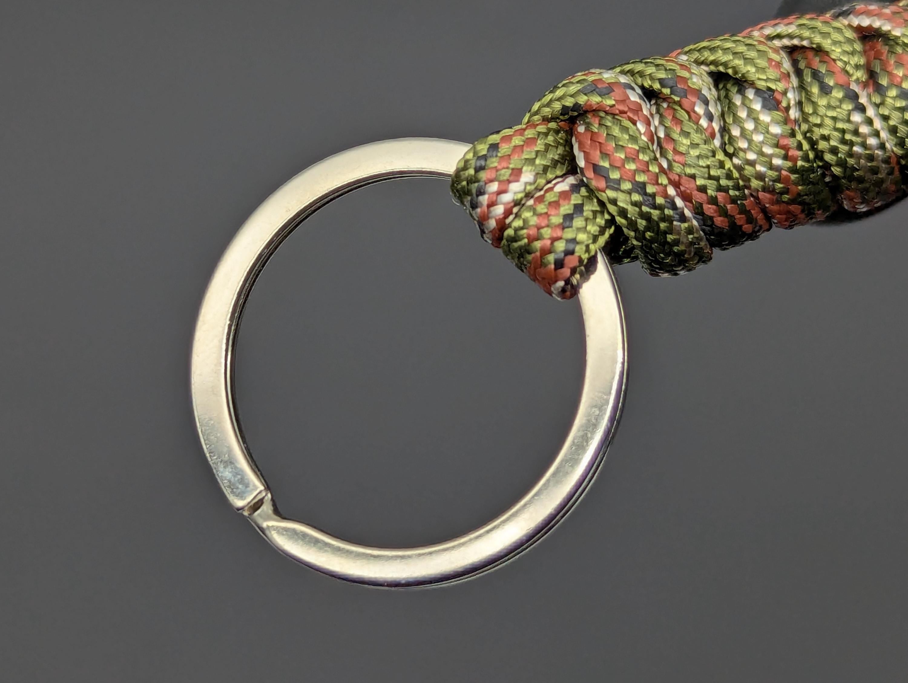 3 Oz Woodland Camo Paracord Monkey Fist Keyring