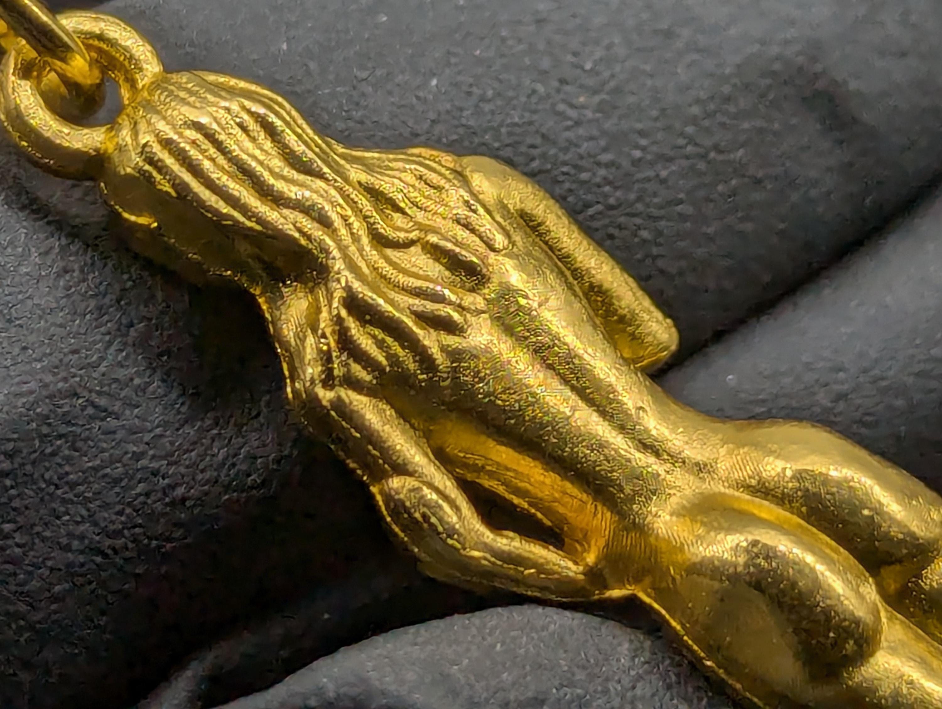 Gold Tone Retro Burlesque Risque Nudie Girl Spoon Keyring