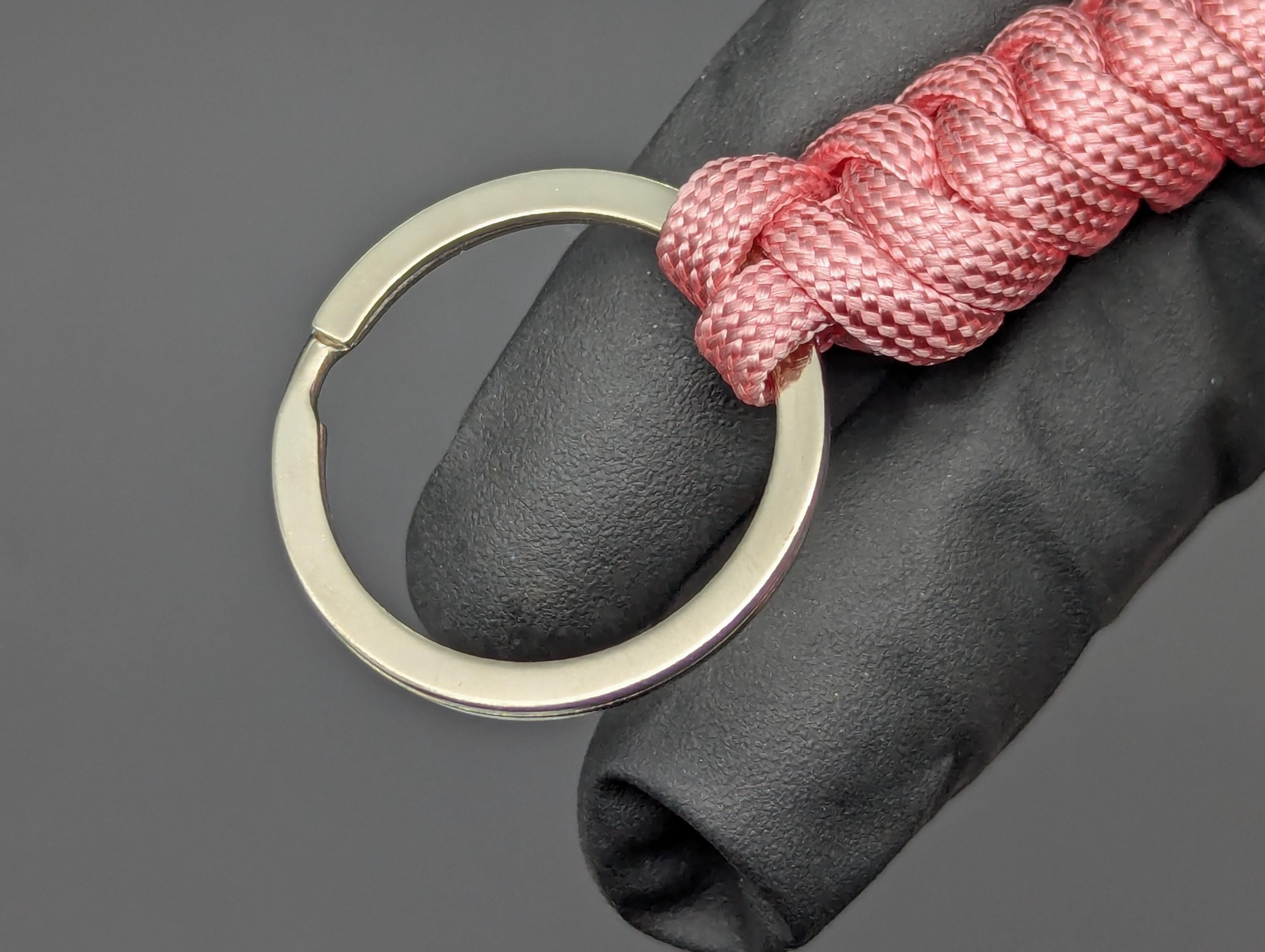 3 Oz Pink Paracord Monkey Fist Keyring