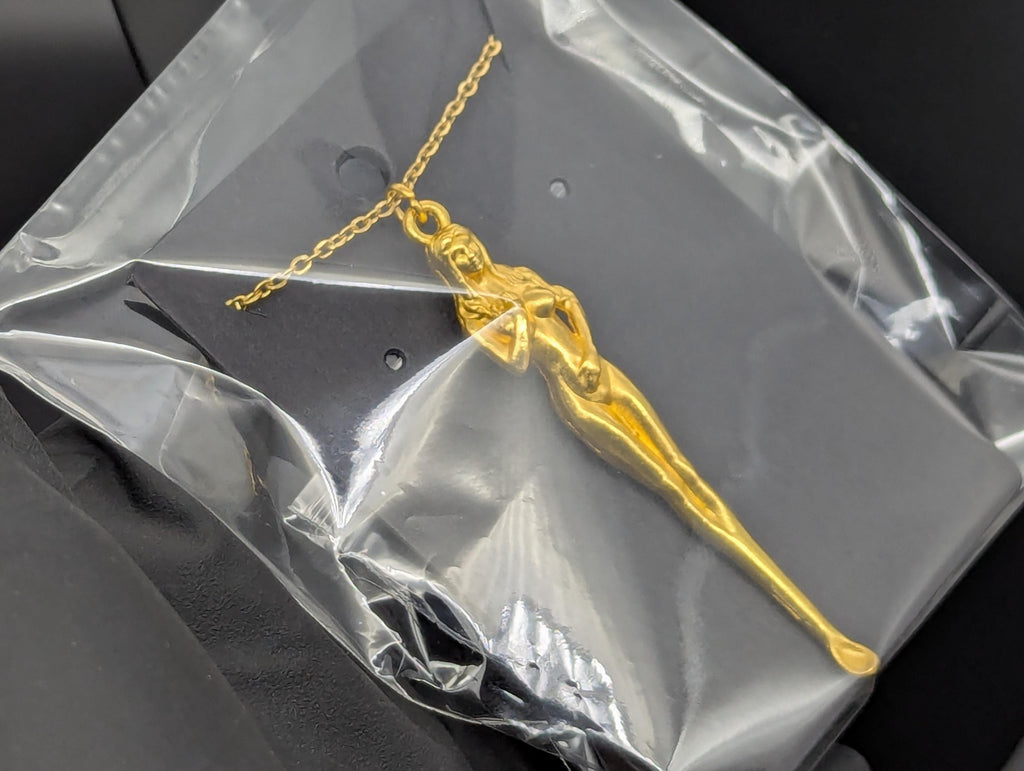 Golden Chalice Powder Spell Spoon Mother Nature Pendant w/ Matching 21" Chain & Ornate Brass Magic Ash Urn Buddha Screw Top Jar