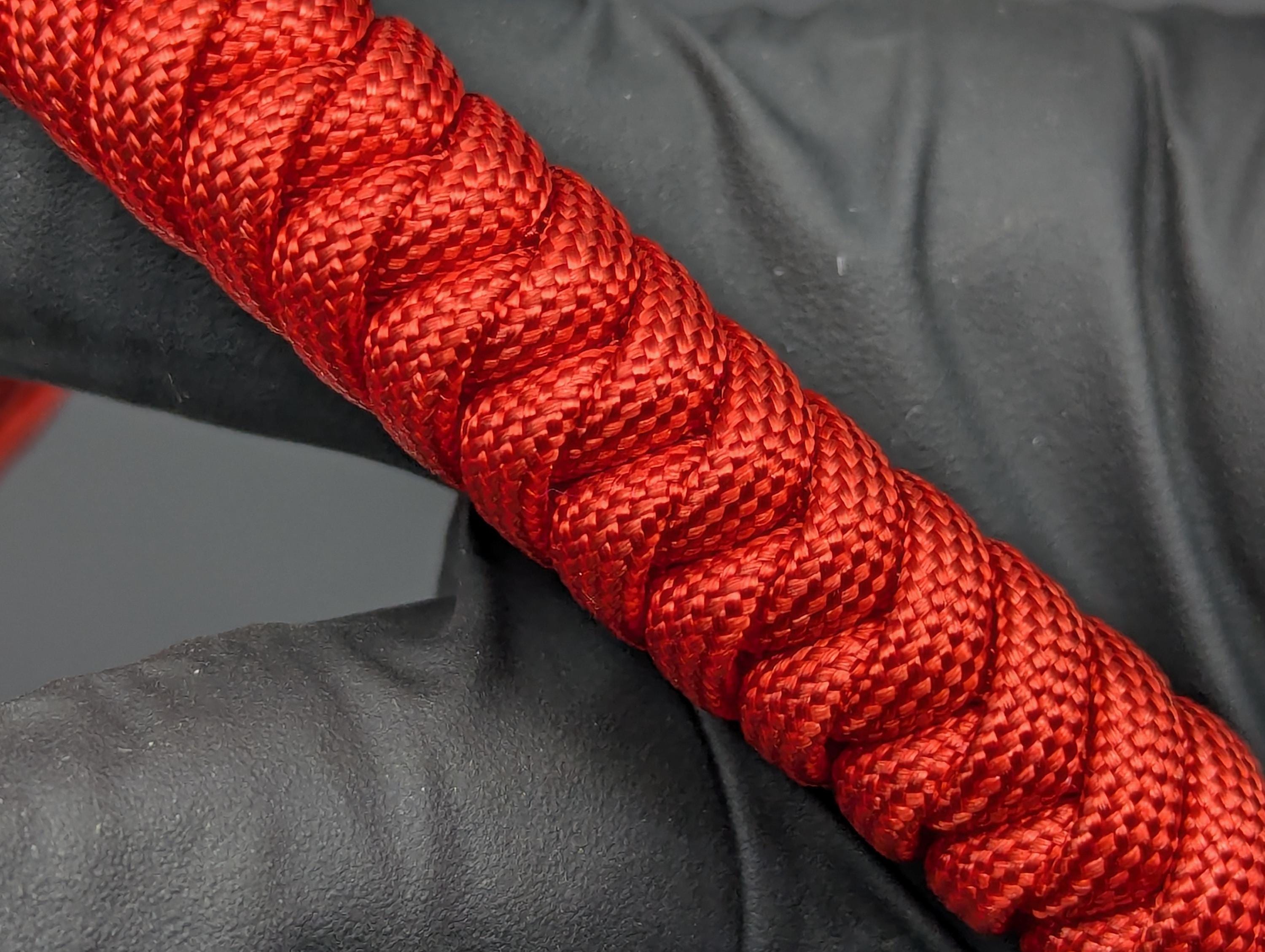 3 Oz Solid Red Paracord Monkey Fist Keyring