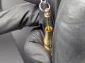 Brass Magic Spell Powder Ash Urn Mini Spoon & Screw Top Jar Amulet Keyring