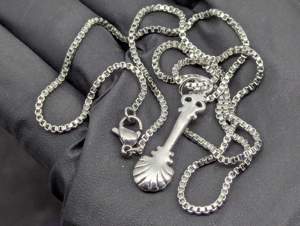 20" PETITE CLAM SHELL MINI SPOON SERPENTINE NECKLACE