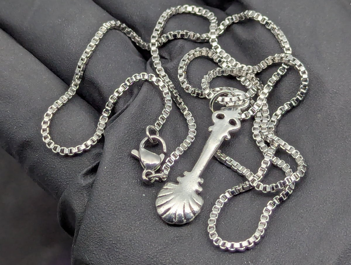 20" PETITE CLAM SHELL MINI SPOON SERPENTINE NECKLACE