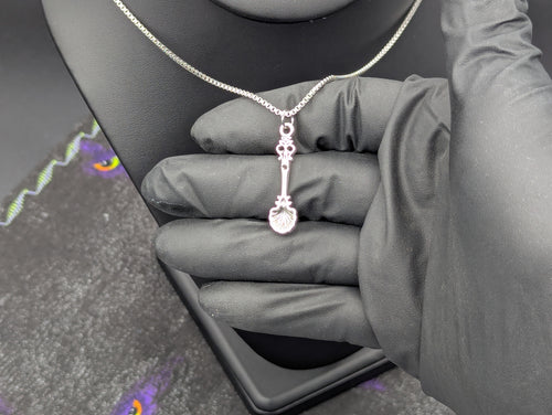 20" PETITE CLAM SHELL MINI SPOON SERPENTINE NECKLACE
