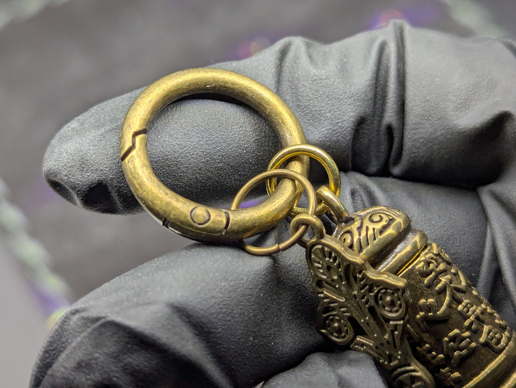 Magic Powder Victorian Spoon & Ornate Screw Top Jar EDC Rave Keyring