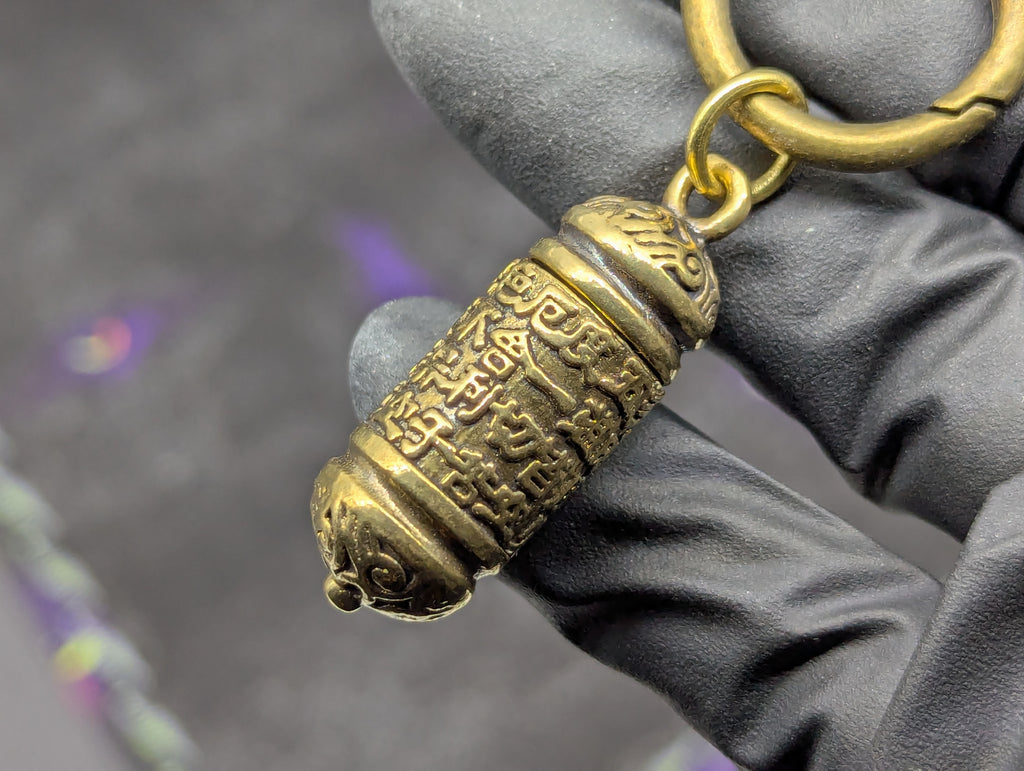 Magic Powder Victorian Spoon & Ornate Screw Top Jar EDC Rave Keyring