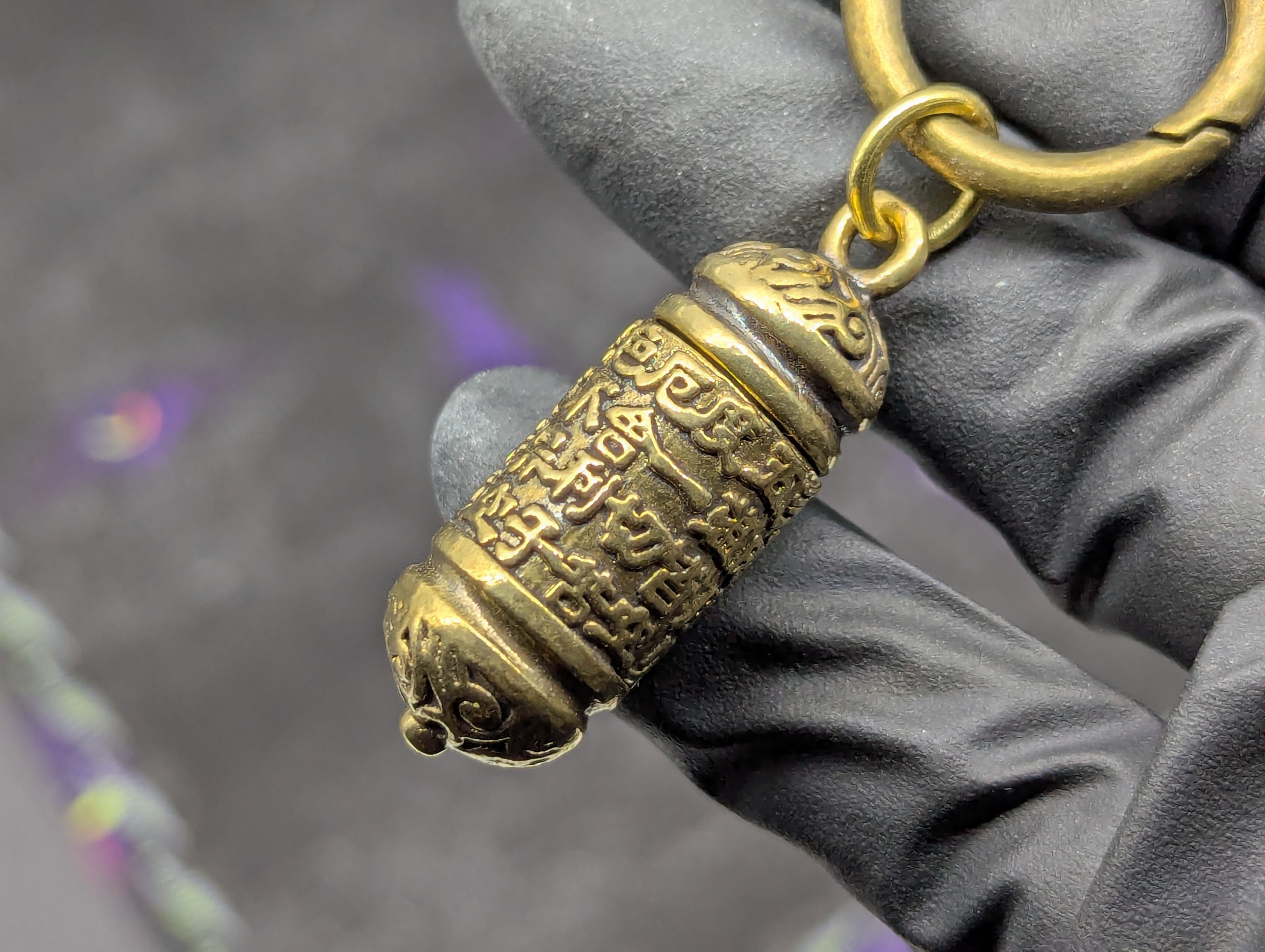 Magic Powder Victorian Spoon & Ornate Screw Top Jar EDC Rave Keyring