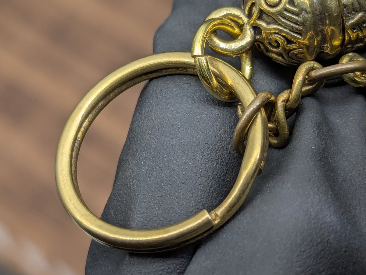Magic Brass Angel Ornate Mini Spoon & Screw Top Urn Keyring