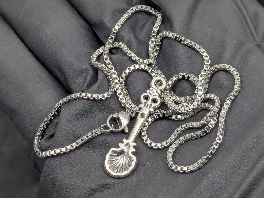 20" PETITE CLAM SHELL MINI SPOON SERPENTINE NECKLACE