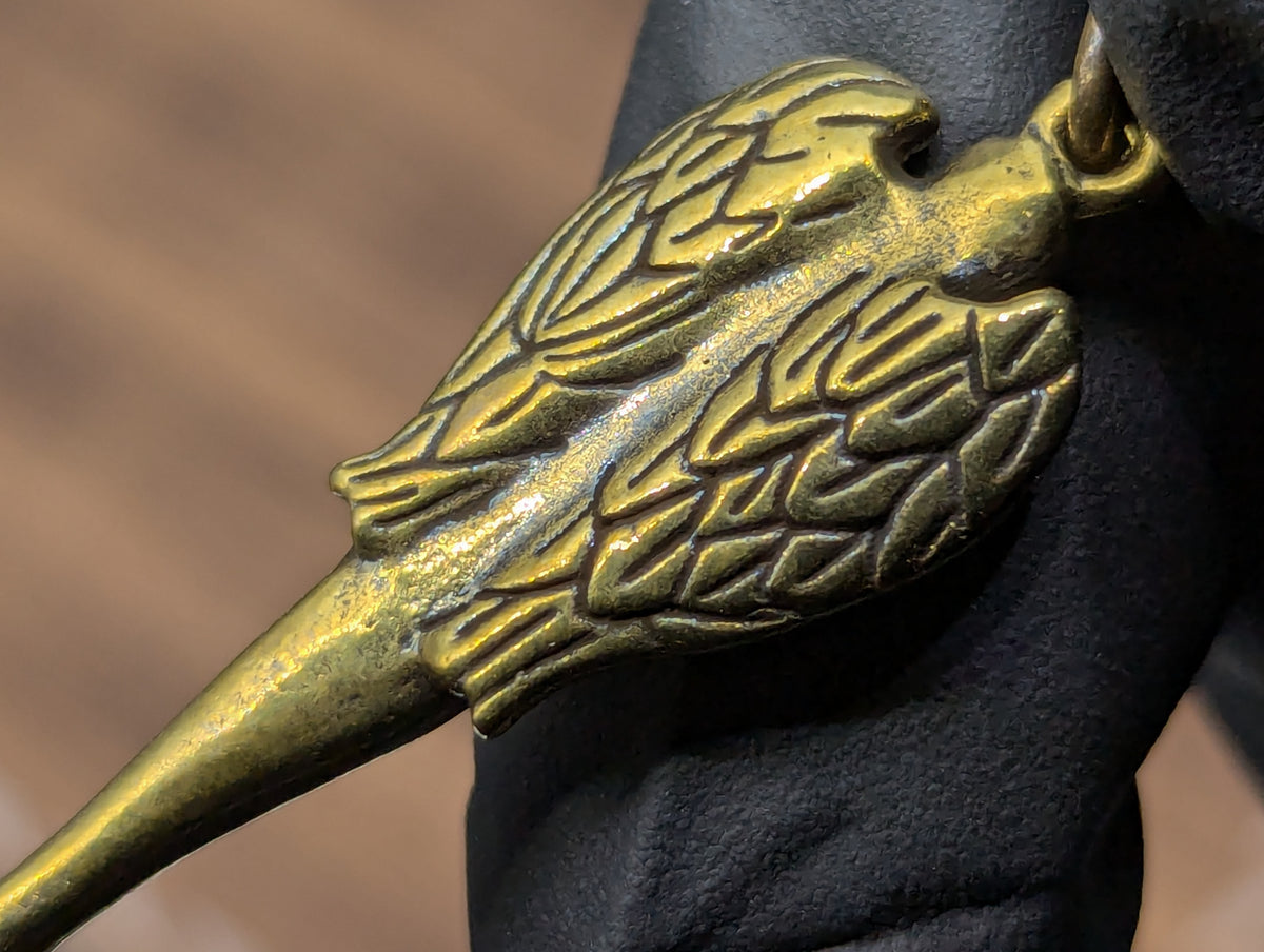 Magic Brass Angel Ornate Mini Spoon & Screw Top Urn Keyring